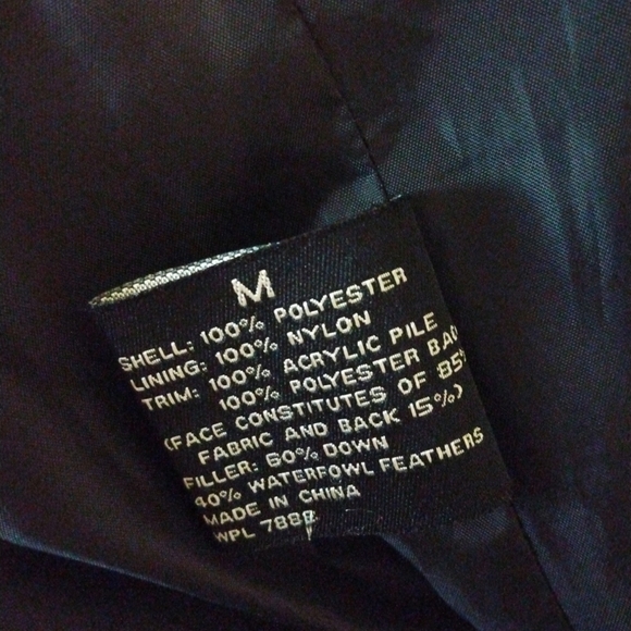 Down Feather Coat Centigrade Outwear Black Puffer Style Detach Hood Zip & Snap M - Picture 13 of 14